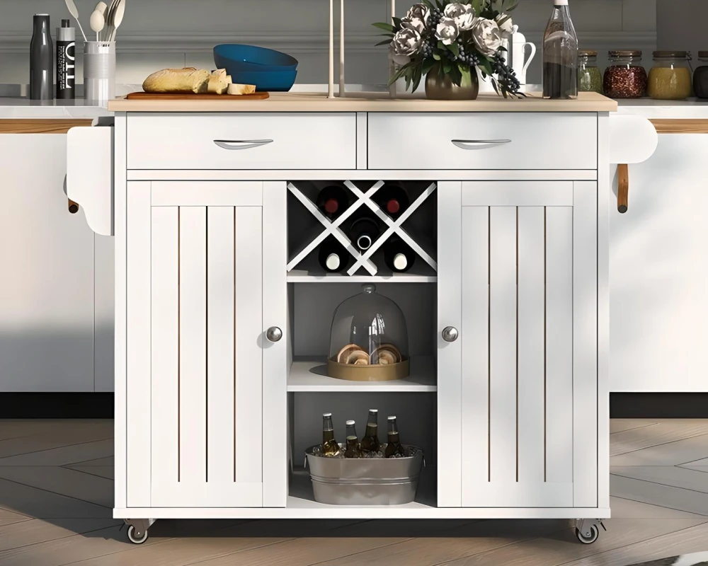 rolling island kitchen cart